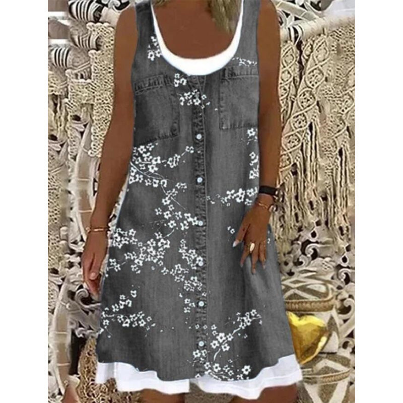 👗✨ ¡OFERTA 50% OFF! Vestido 2 Piezas Estilo Vaquero – Moda Mujer Verano