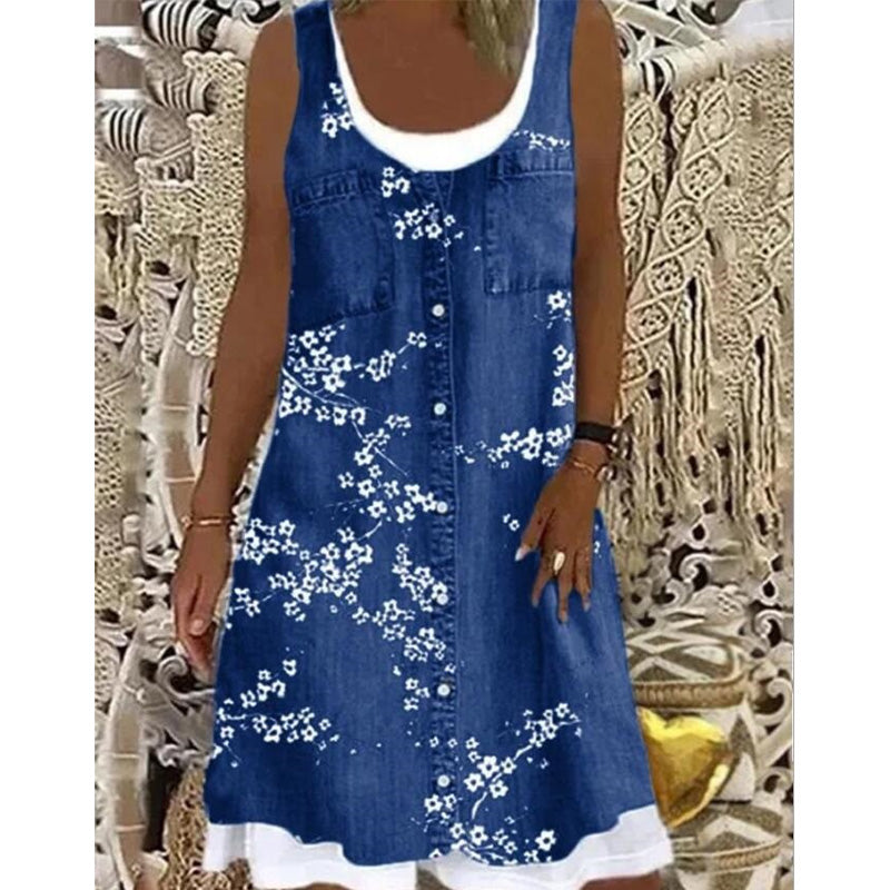 👗✨ ¡OFERTA 50% OFF! Vestido 2 Piezas Estilo Vaquero – Moda Mujer Verano