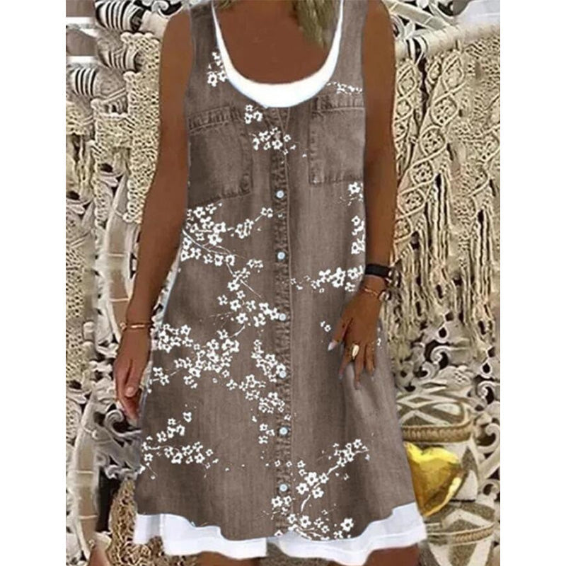 👗✨ ¡OFERTA 50% OFF! Vestido 2 Piezas Estilo Vaquero – Moda Mujer Verano