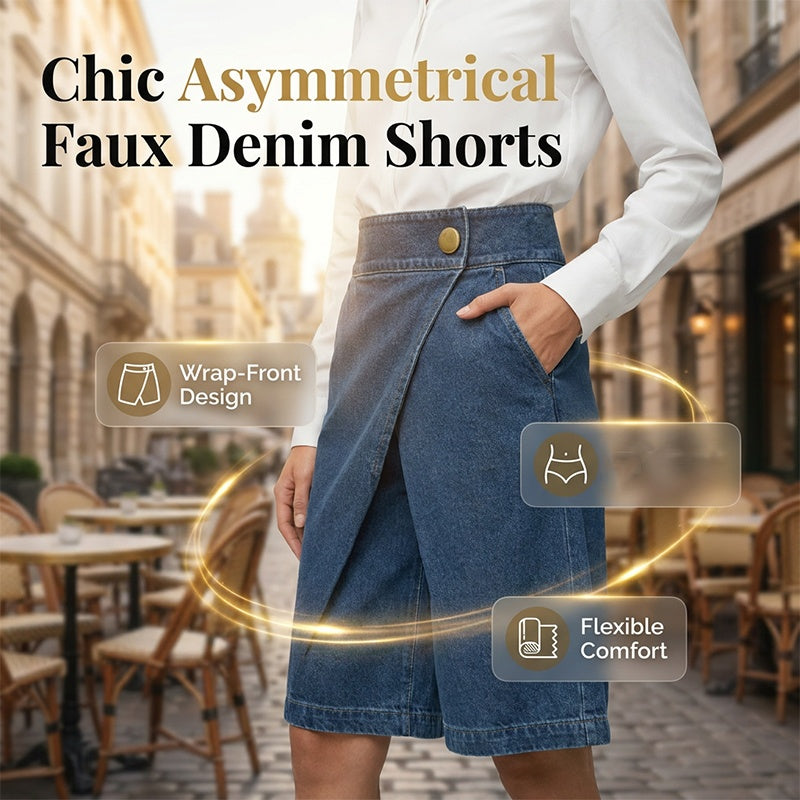 👖✨ ¡OFERTA 50% OFF! Shorts Vaqueros Asimétricos – Estilo Único de Verano