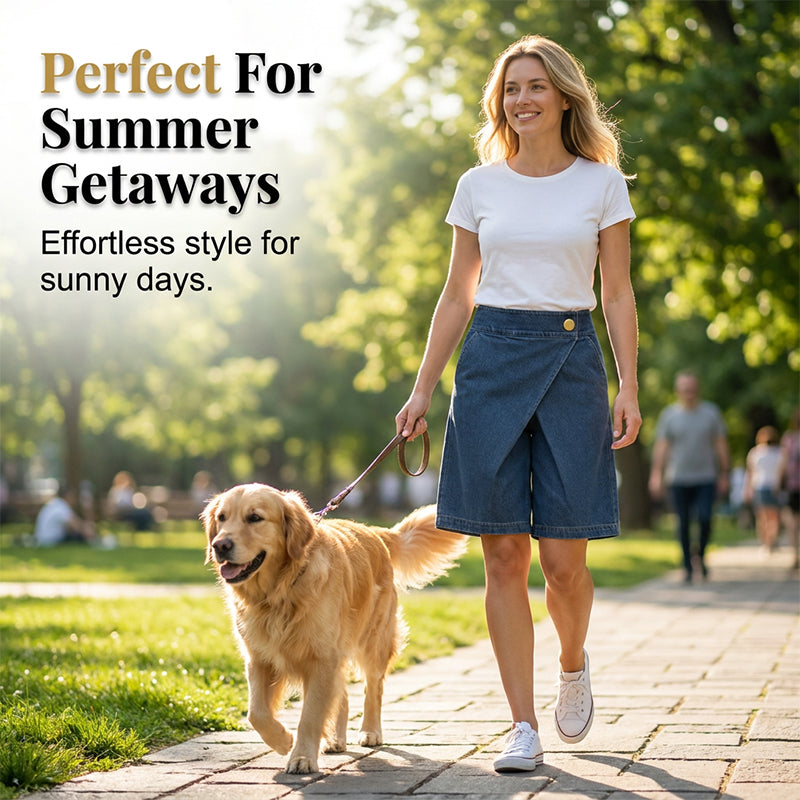👖✨ ¡OFERTA 50% OFF! Shorts Vaqueros Asimétricos – Estilo Único de Verano