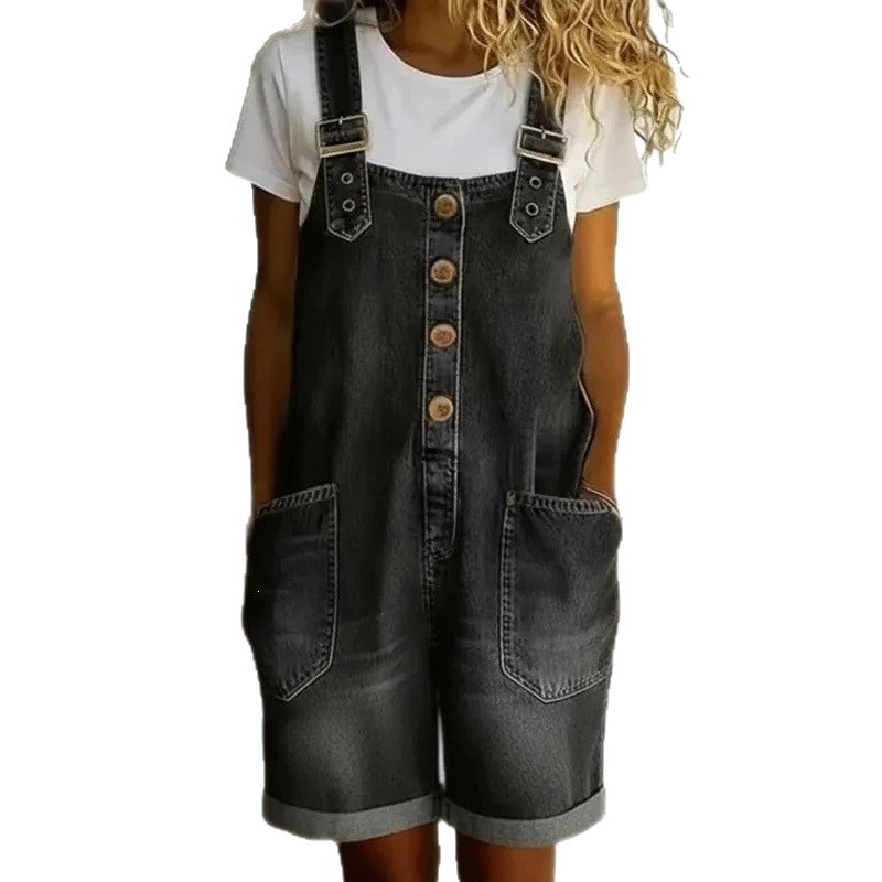 👖☀️ ¡OFERTA 50% OFF! Peto Corto Vaquero Mujer – Estilo Casual de Verano