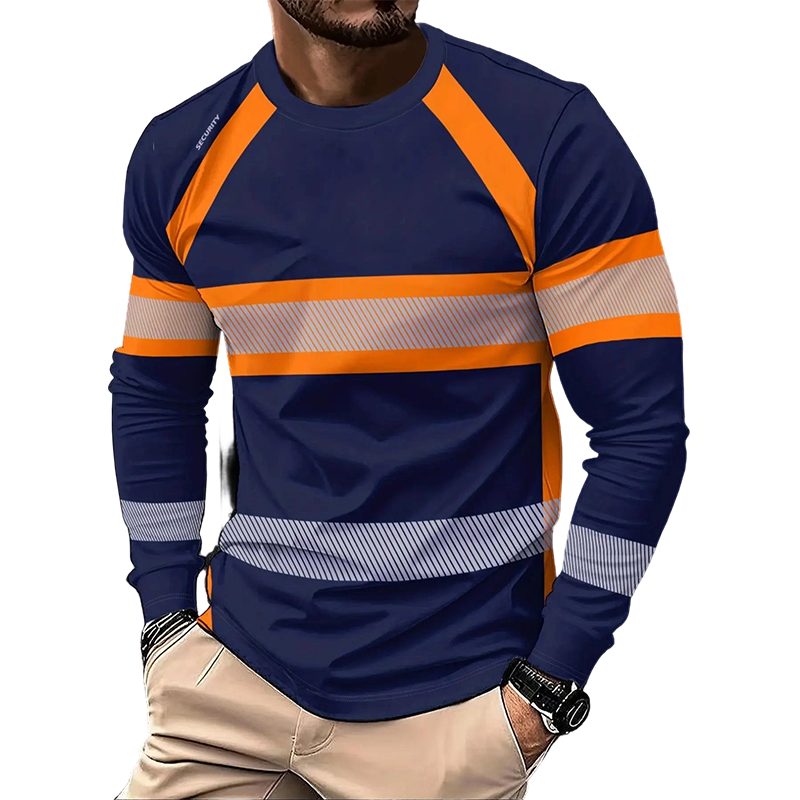 🔥👕 ¡OFERTA 50% OFF! Camiseta Manga Larga Hombre – Estilo Deportivo en Contraste