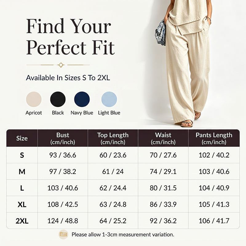 👗✨ ¡OFERTA 50% OFF! Conjunto Top Asimétrico + Pantalón Pierna Ancha – Estilo Chic Moderno