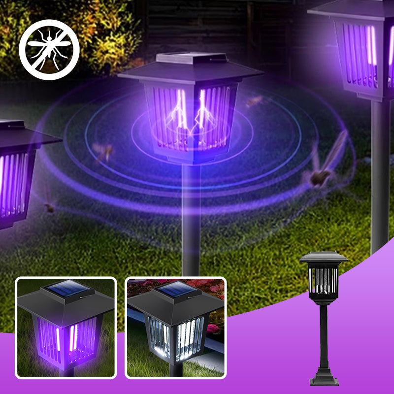 🦟☀️ ¡OFERTA 50% OFF! Matamoscas Solar para Exterior con Doble Luz – Control Inteligente de Mosquitos