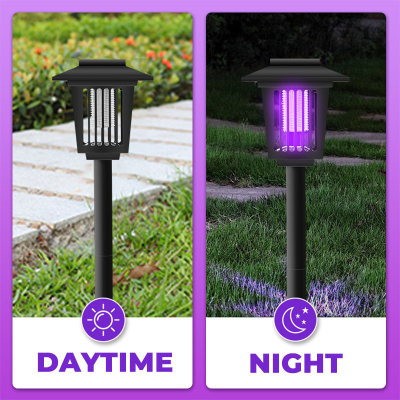 🦟☀️ ¡OFERTA 50% OFF! Matamoscas Solar para Exterior con Doble Luz – Control Inteligente de Mosquitos