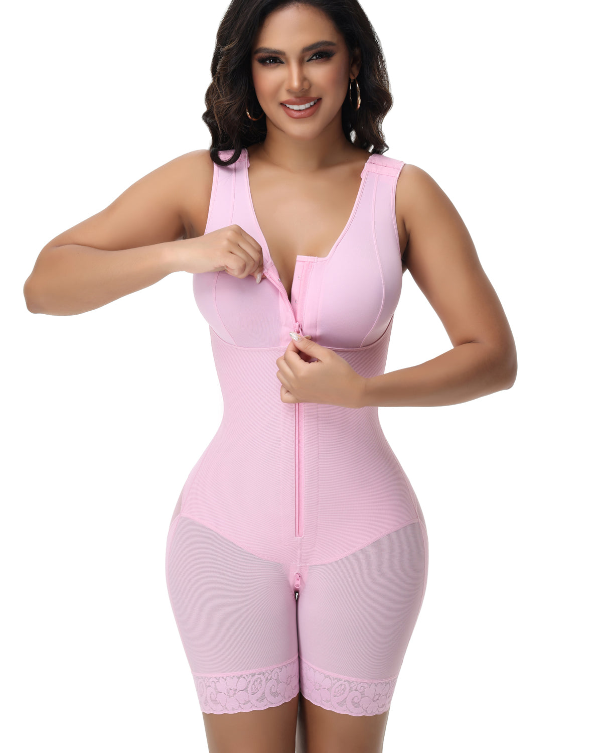 Shapshe® Fajas Colombianas Moldeador Corporal Levantacola de Malla con Tirantes Anchos