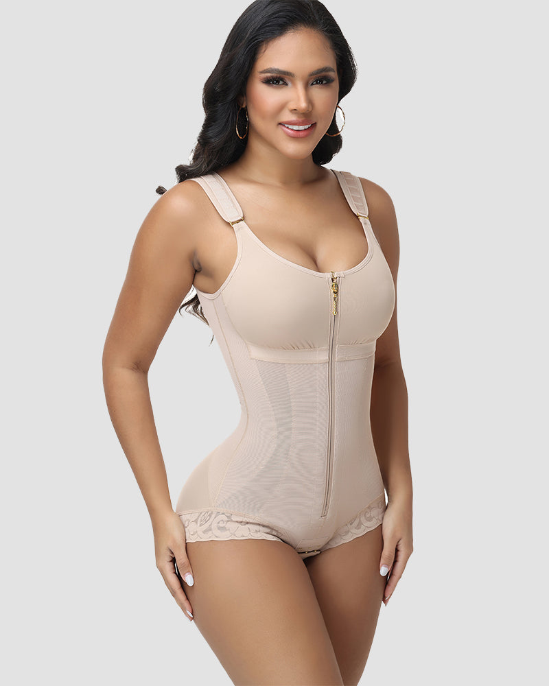 Shapshe® Faja Corporal Completa con Cierre de Cremallera y Brasier Incorporado