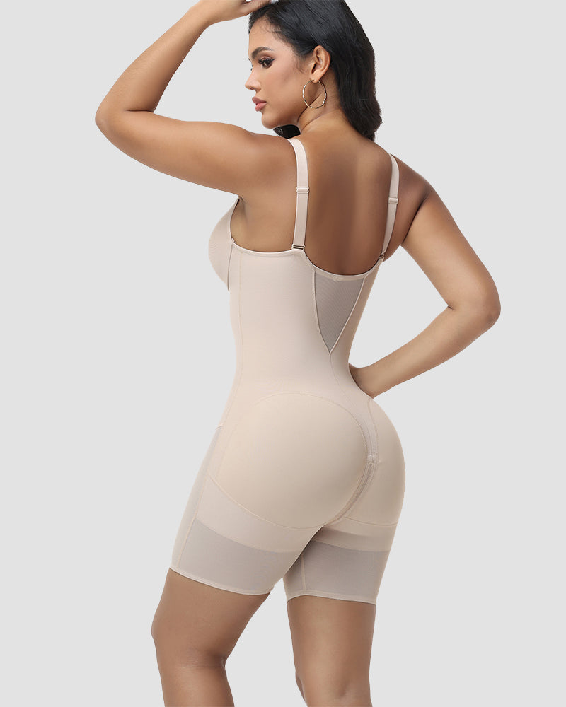 Shapshe® Moldeador de Cuerpo con Panel de Malla Sin Costuras y Sostén Incorporado