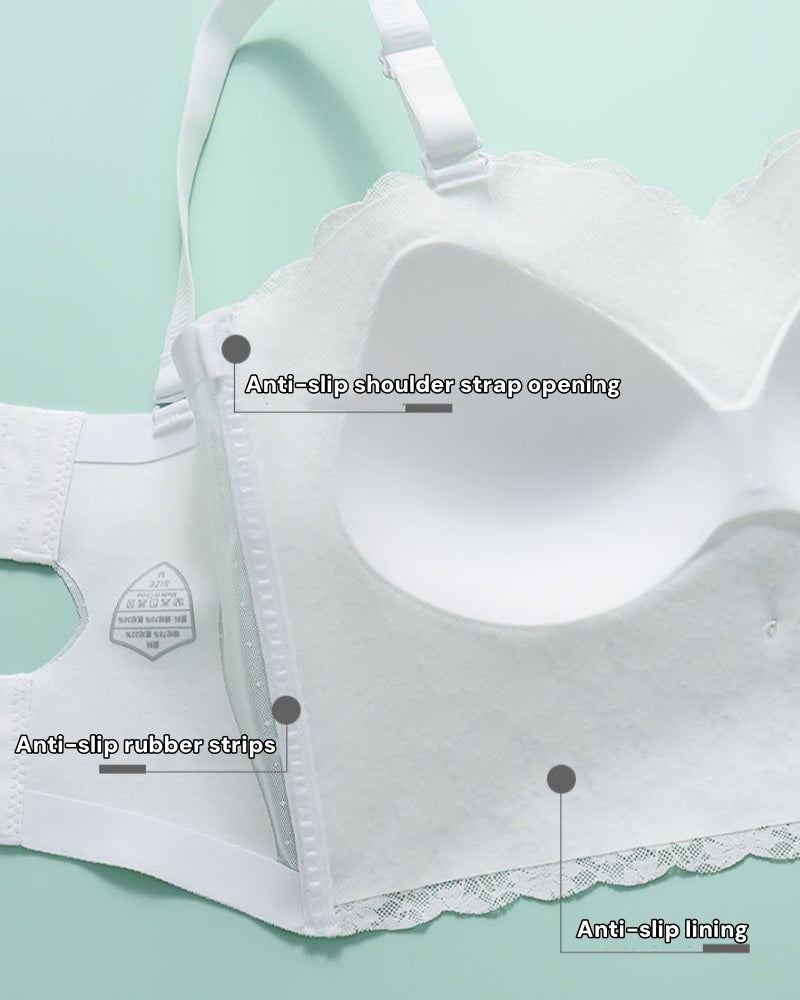 Sostén Sexy Push Up Antideslizante Sin Aros con Tirantes Removibles