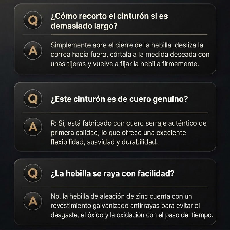 ✨️Oferta por tiempo limitado: 50% de descuento🎁 Cinturón de cuero con hebilla ajustable