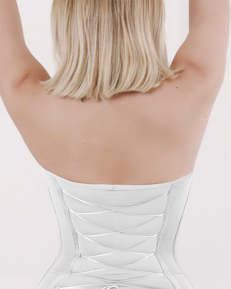 Shapshe® Body ajustado sin costuras con espalda sexy y tanga con cordones