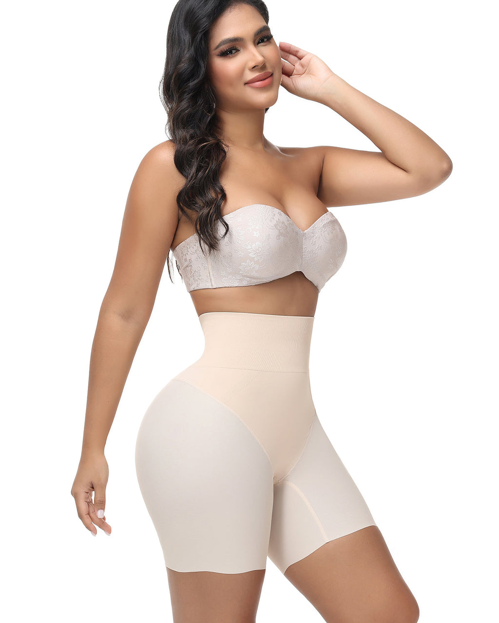 Shorts moldeadores sin costuras con control de abdomen y levantamiento de glúteos