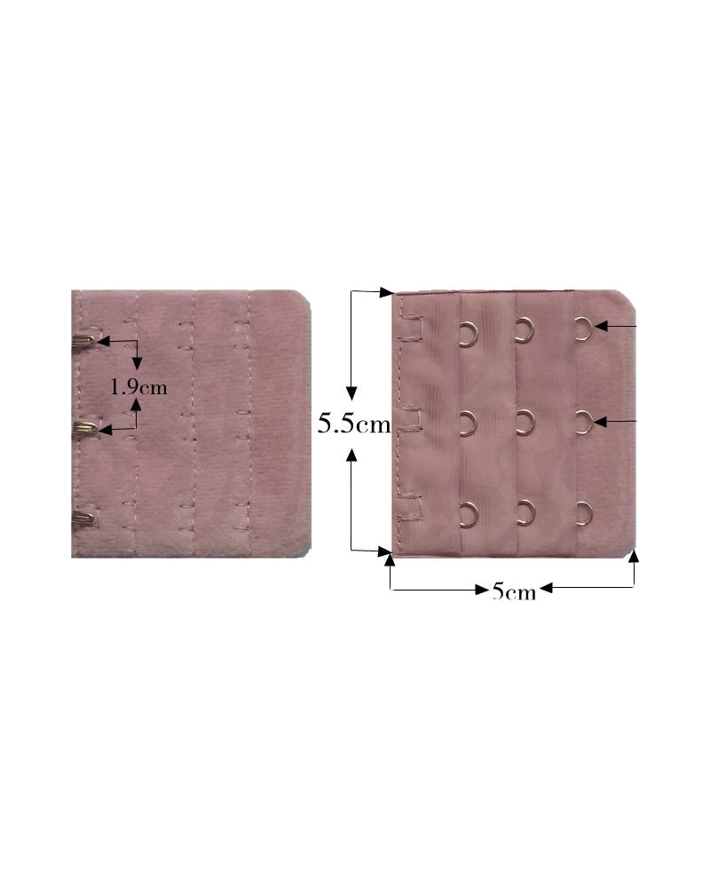 Hebilla Extensora para Ropa Interior 3 Filas 3 Ganchos