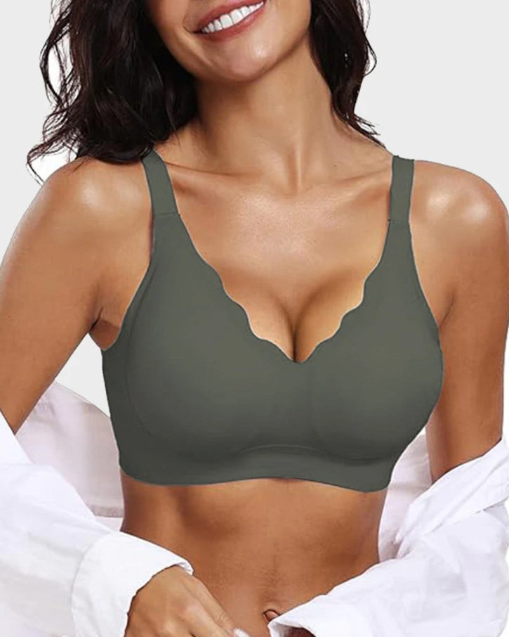 Sostén Push Up para Mujer Sin Costuras, Transpirable, Sin Aros y Cómodo