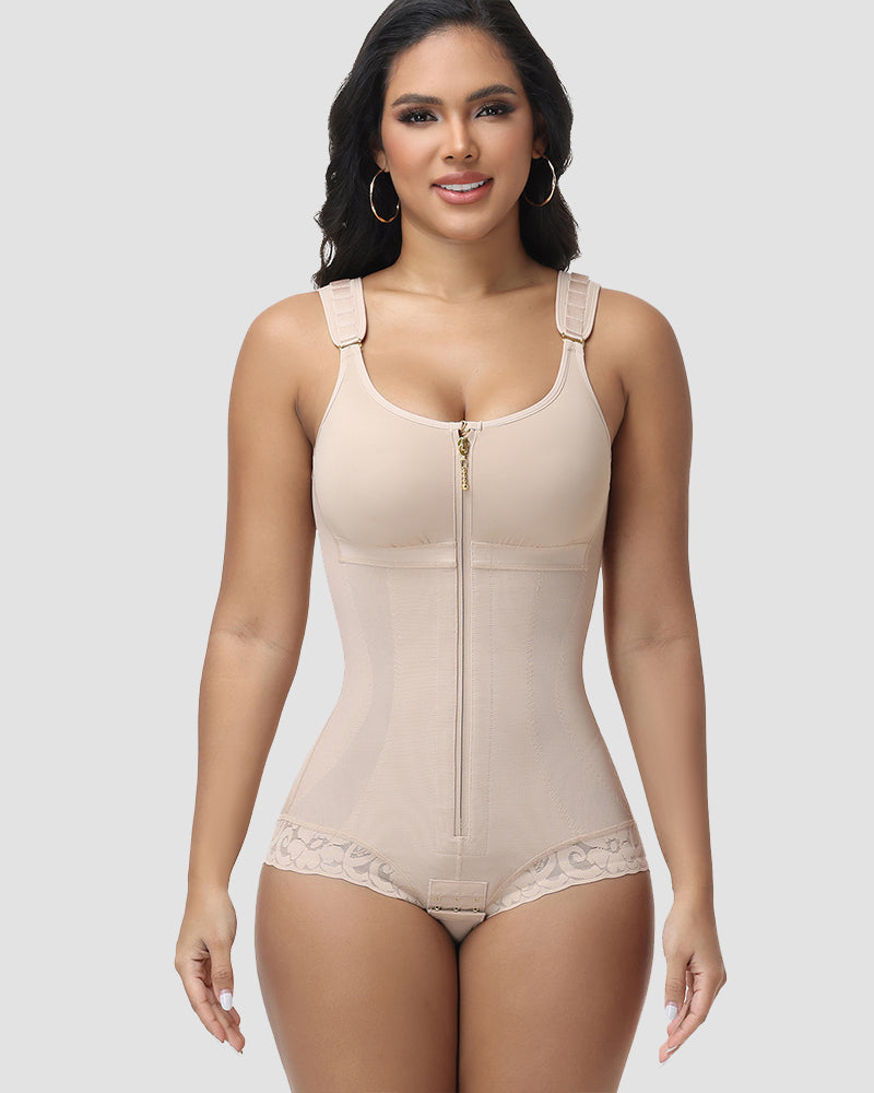Shapshe® Faja Corporal Completa con Cierre de Cremallera y Brasier Incorporado