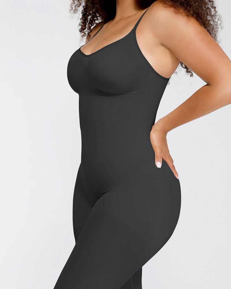 Enterizo moldeador femenino sin costuras con soporte para busto y control de abdomen