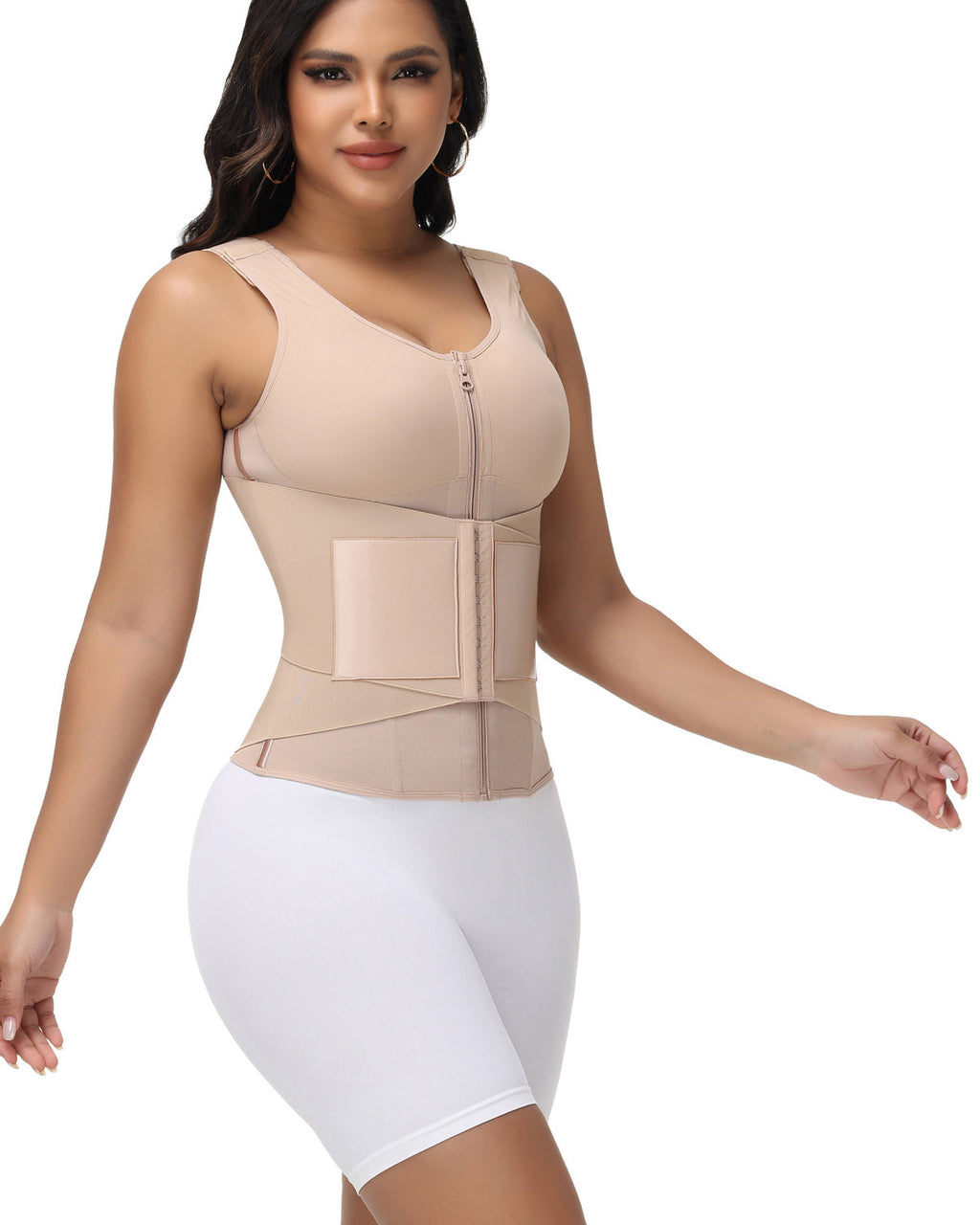 Shapshe® Fajas Colombianas Chaleco Cinturilla de Doble Compresión