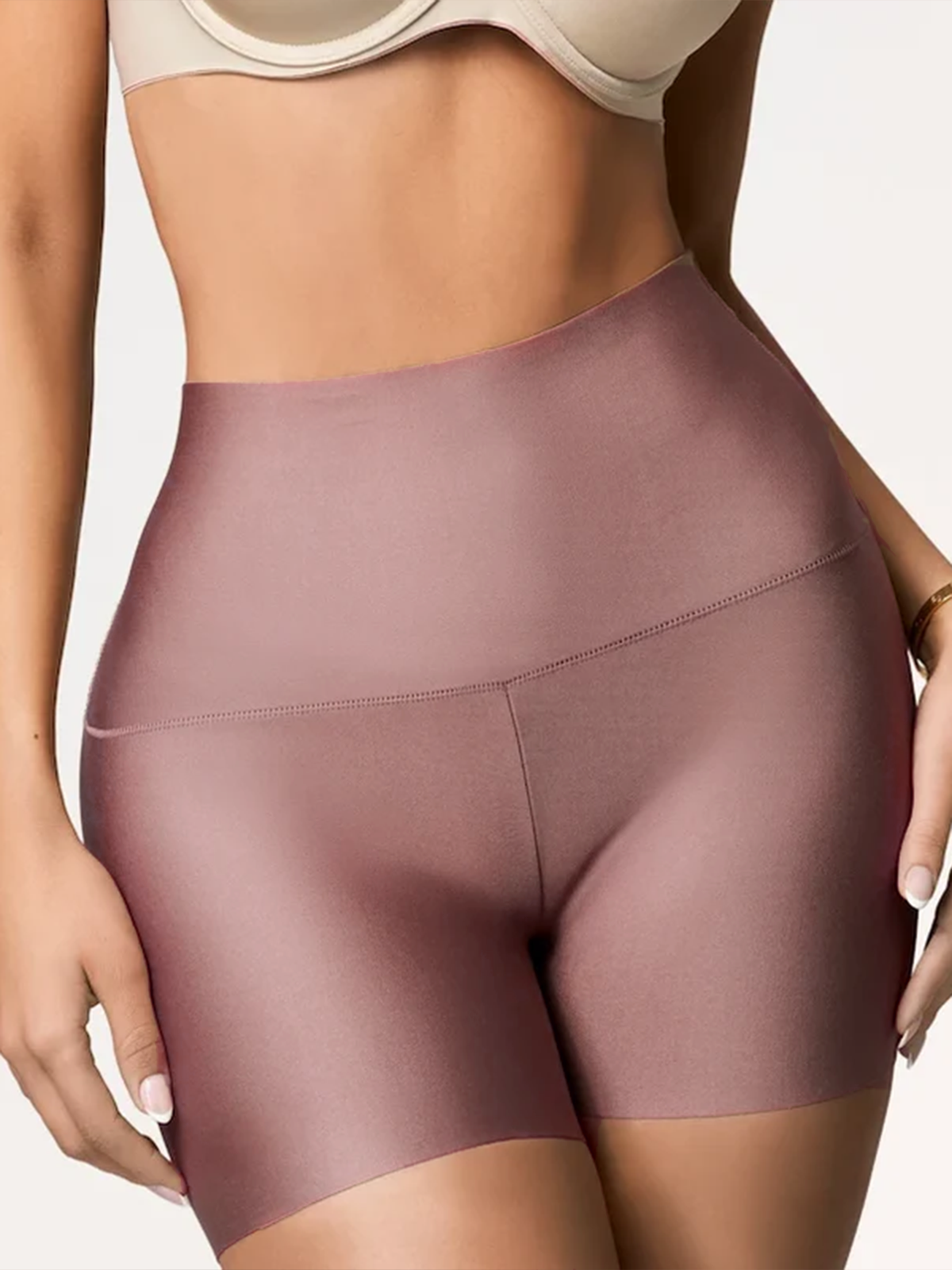 Shorts moldeadores de cuerpo sin costuras para mujer con cintura alta