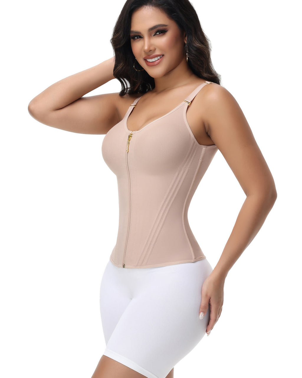 Shapshe® Fajas Colombianas Corset Cinturilla de Cintura Reloj de Arena con Varillas de Acero Oblicuas