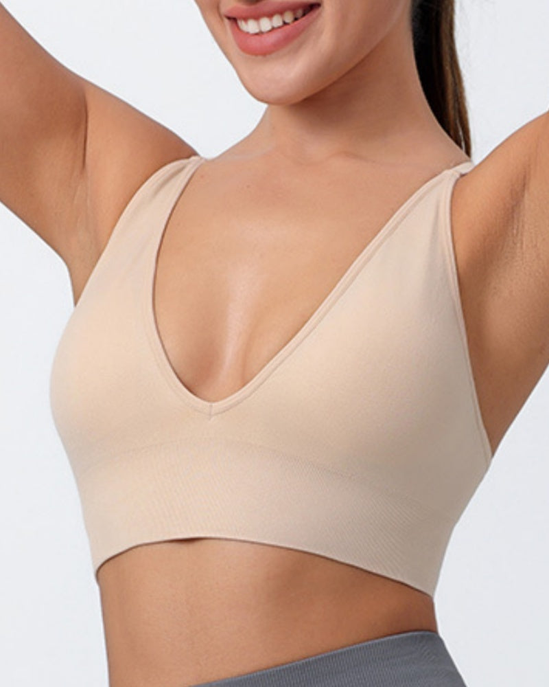 Sostén con Copa Triángulo Deep V y Espalda Hermosa con Tirantes Ajustables